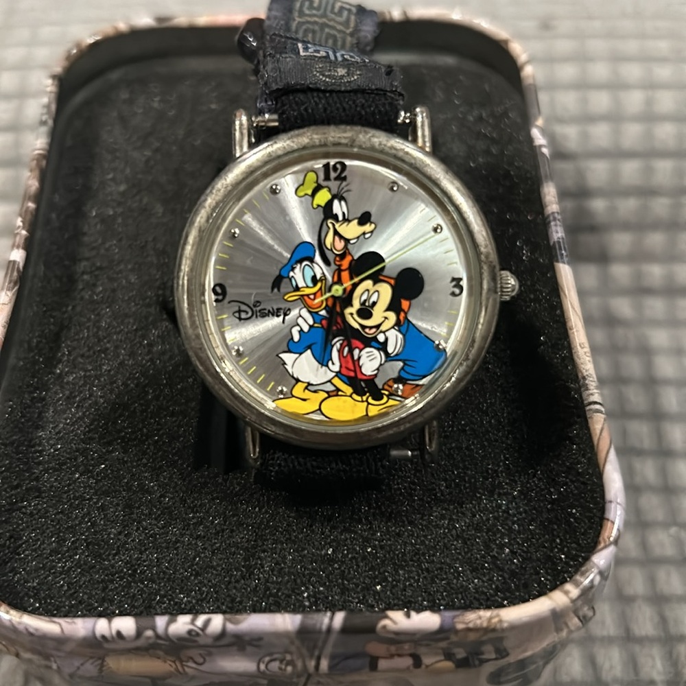 Mickey Mouse and friends watch